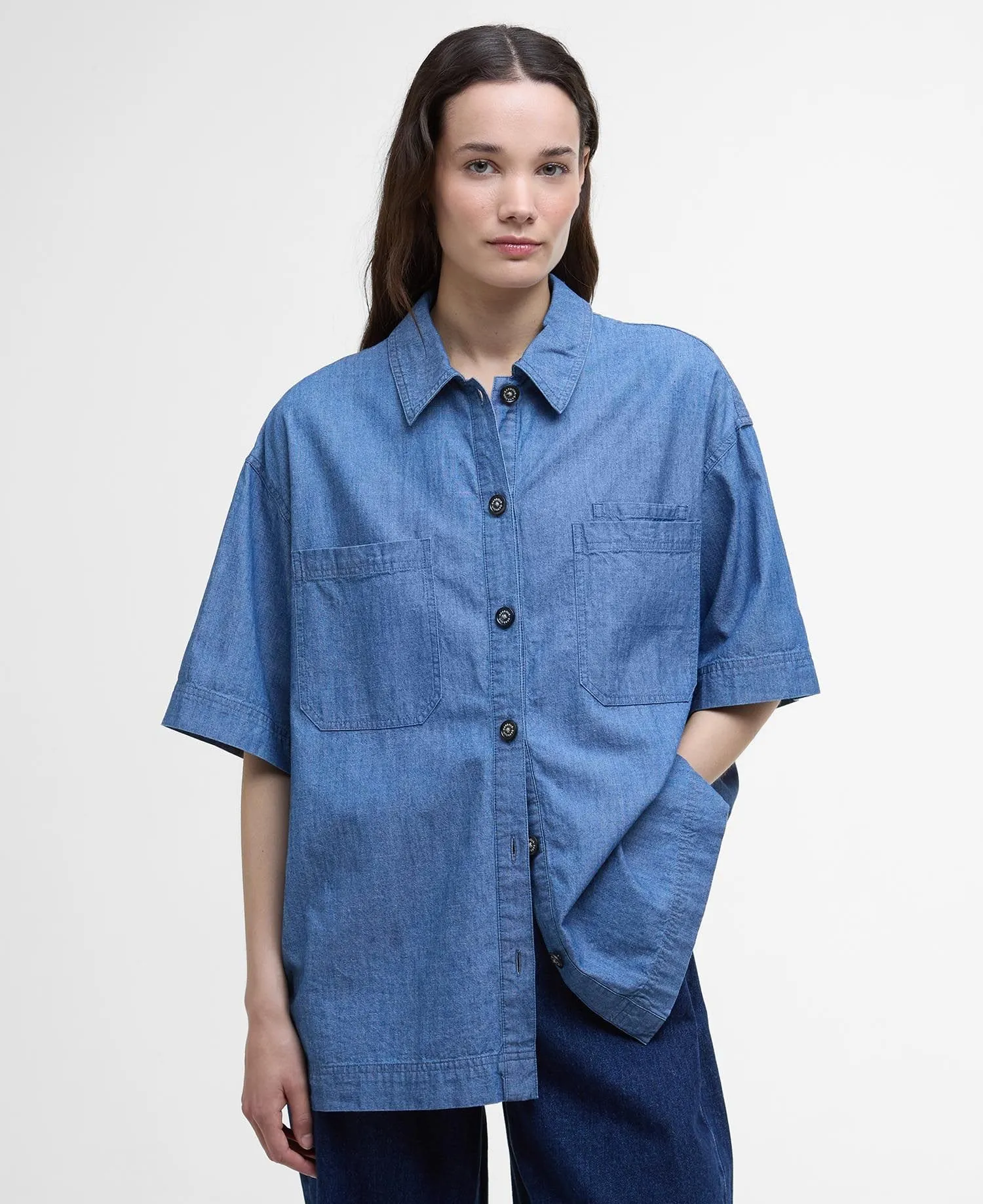 Barbour Melanie Oversized  Short Sleeve Shirt