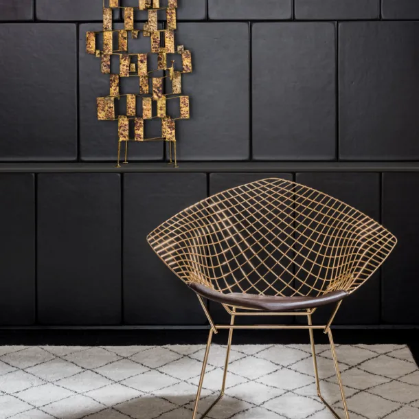 Bertoia “Diamond” Armchair With Seat Pad