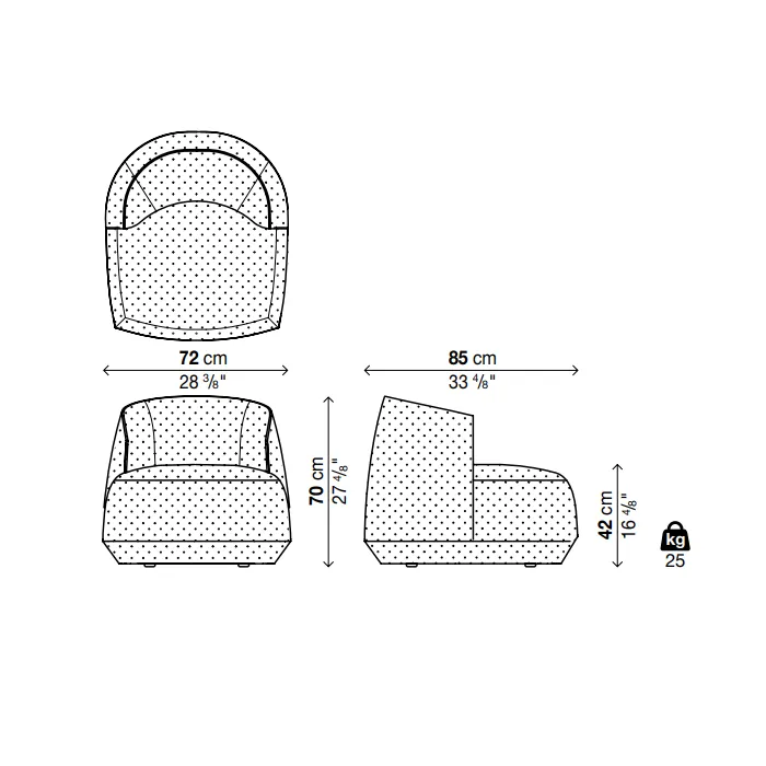 BRIONI-UP Armchair