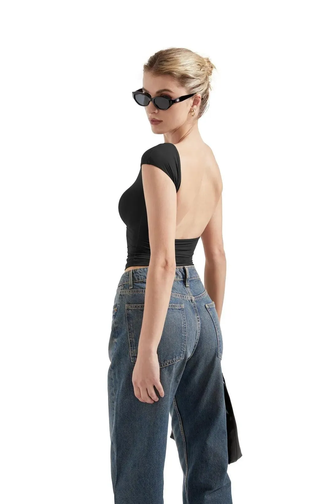 Buttery Soft Backless Shirt
