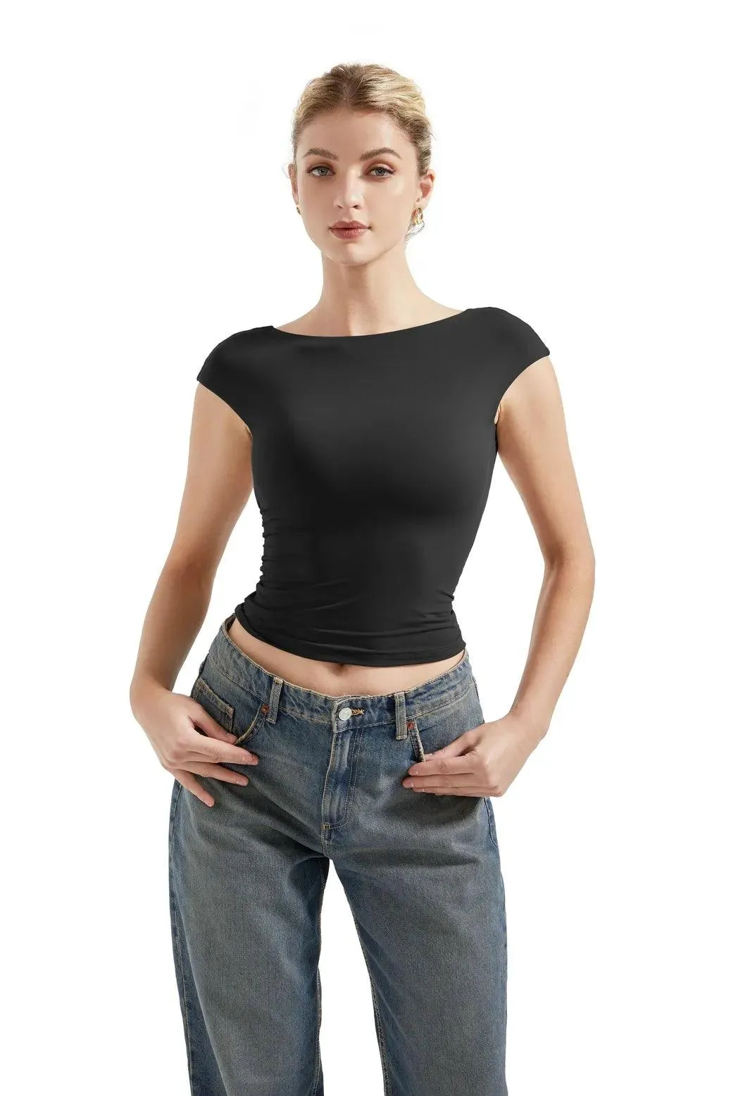 Buttery Soft Backless Shirt