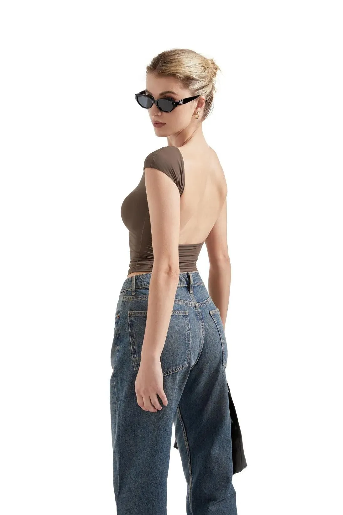 Buttery Soft Backless Shirt