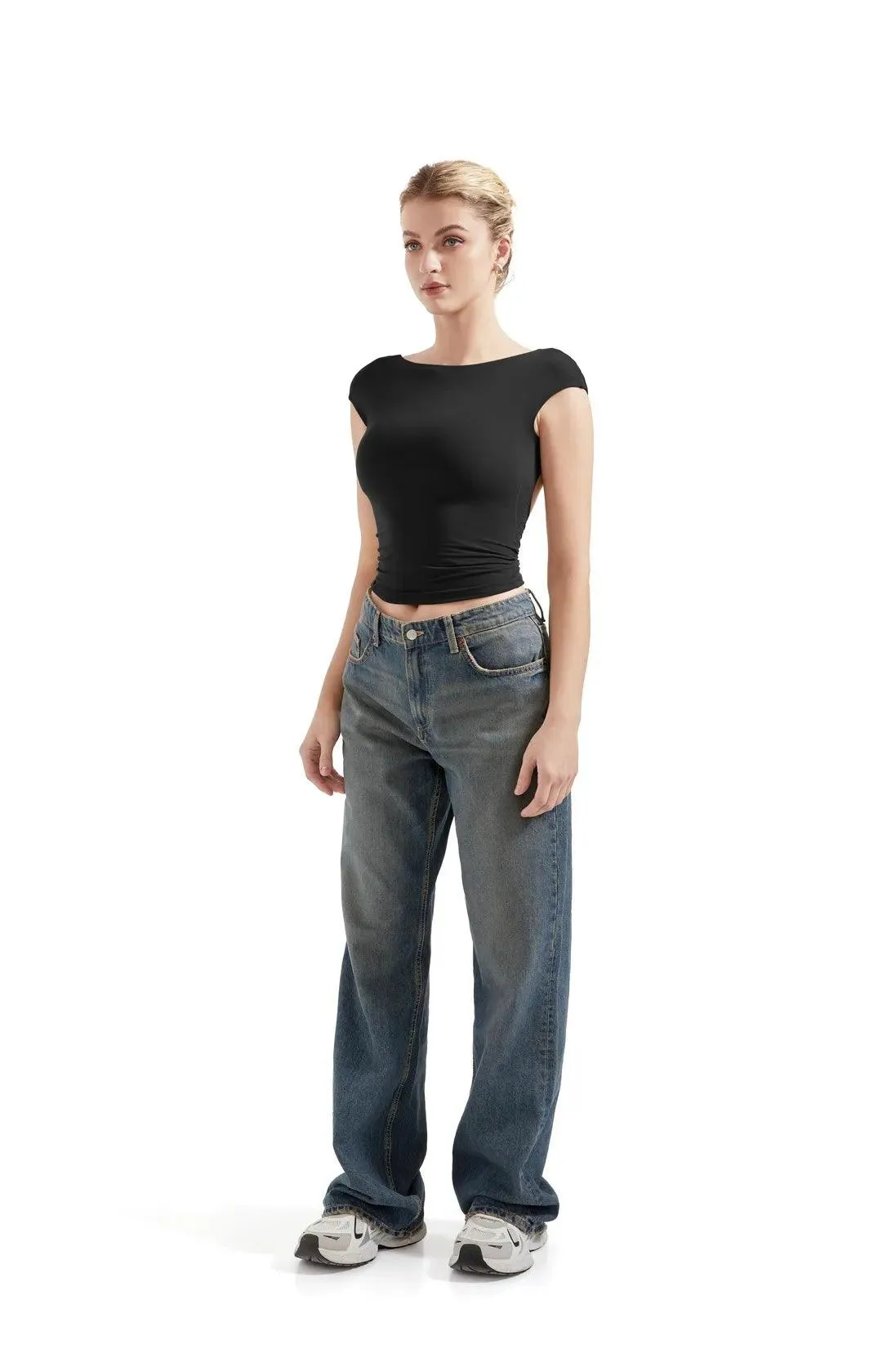 Buttery Soft Backless Shirt