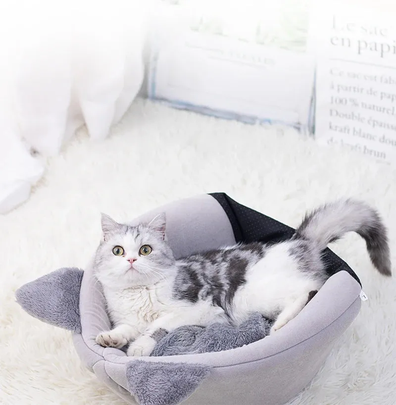 Cat Bed Basket Small Dog House  Pets Tent Cozy Cave Nest Indoor