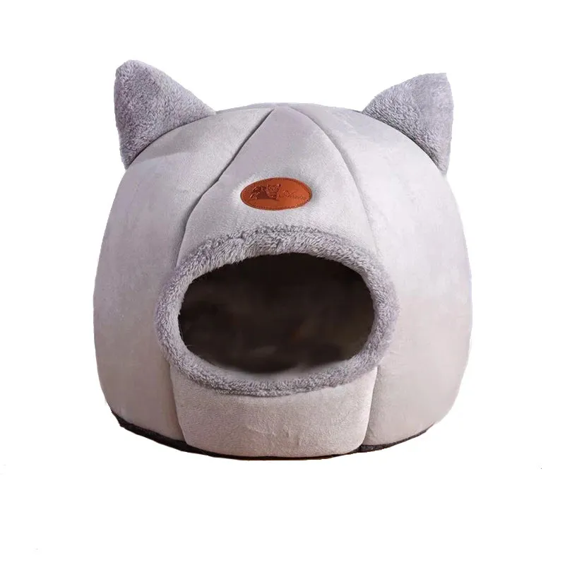 Cat Bed Basket Small Dog House  Pets Tent Cozy Cave Nest Indoor