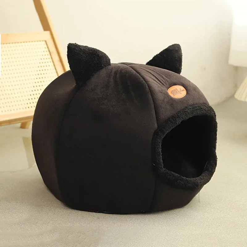 Cat Bed Basket Small Dog House  Pets Tent Cozy Cave Nest Indoor