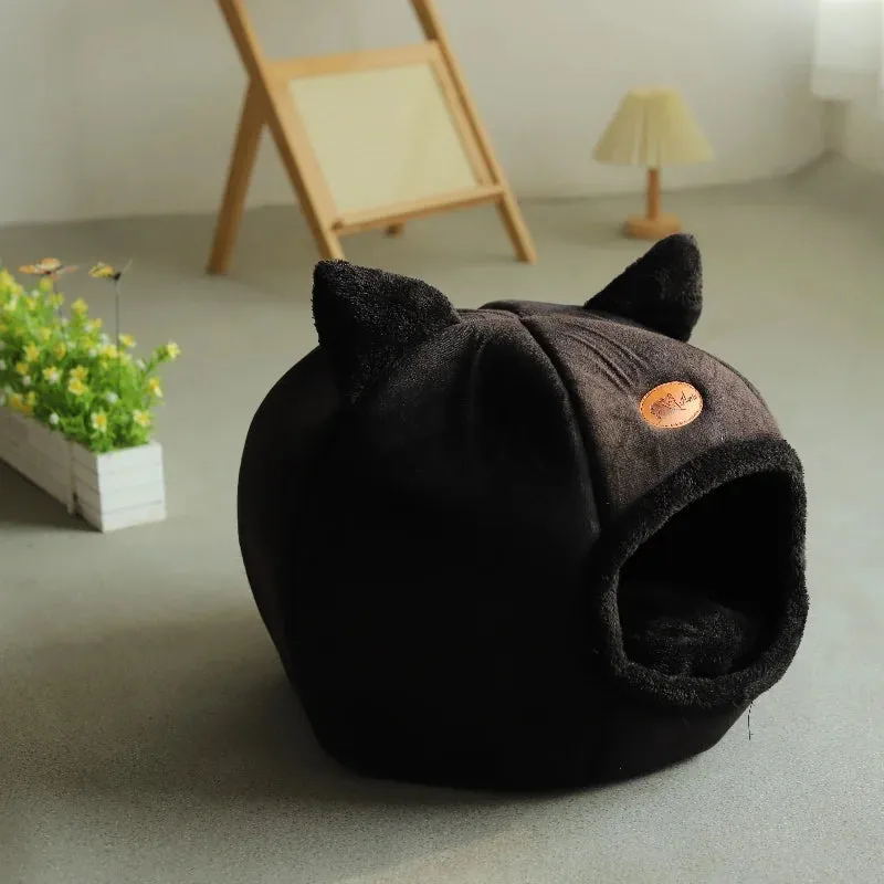 Cat Bed Basket Small Dog House  Pets Tent Cozy Cave Nest Indoor