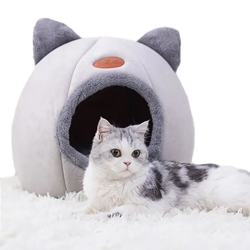 Cat Bed Basket Small Dog House  Pets Tent Cozy Cave Nest Indoor