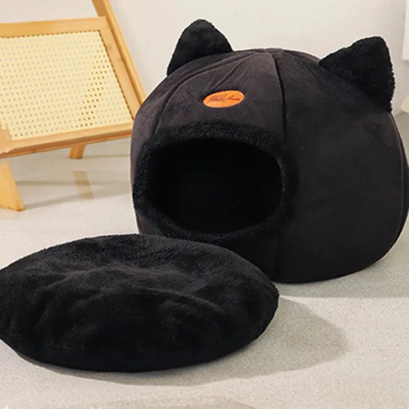 Cat Bed Basket Small Dog House  Pets Tent Cozy Cave Nest Indoor