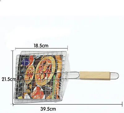 Folding Barbecue Grill Basket