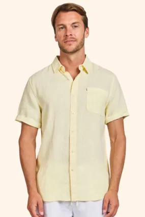 Hampton Linen Shirt in Pine