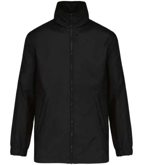 Kariban Lined Windbreaker Jacket | Black