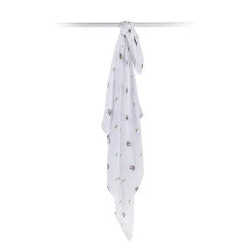 Lulujo Baby™  Happy Hedgehog Muslin Cotton Swaddling Blanket by Mary Meyer