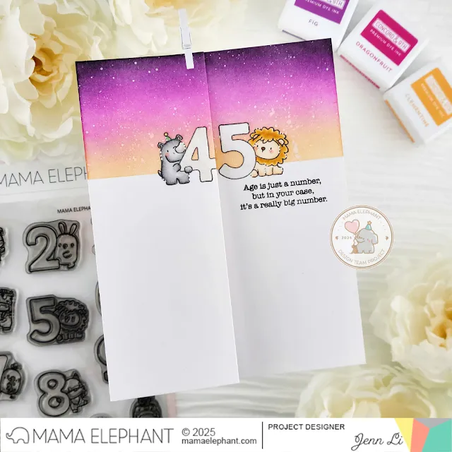MAMA ELEPHANT: Counting Left | Stamp