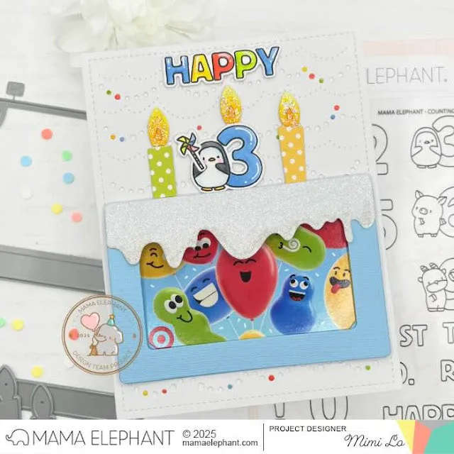 MAMA ELEPHANT: Counting Left | Stamp