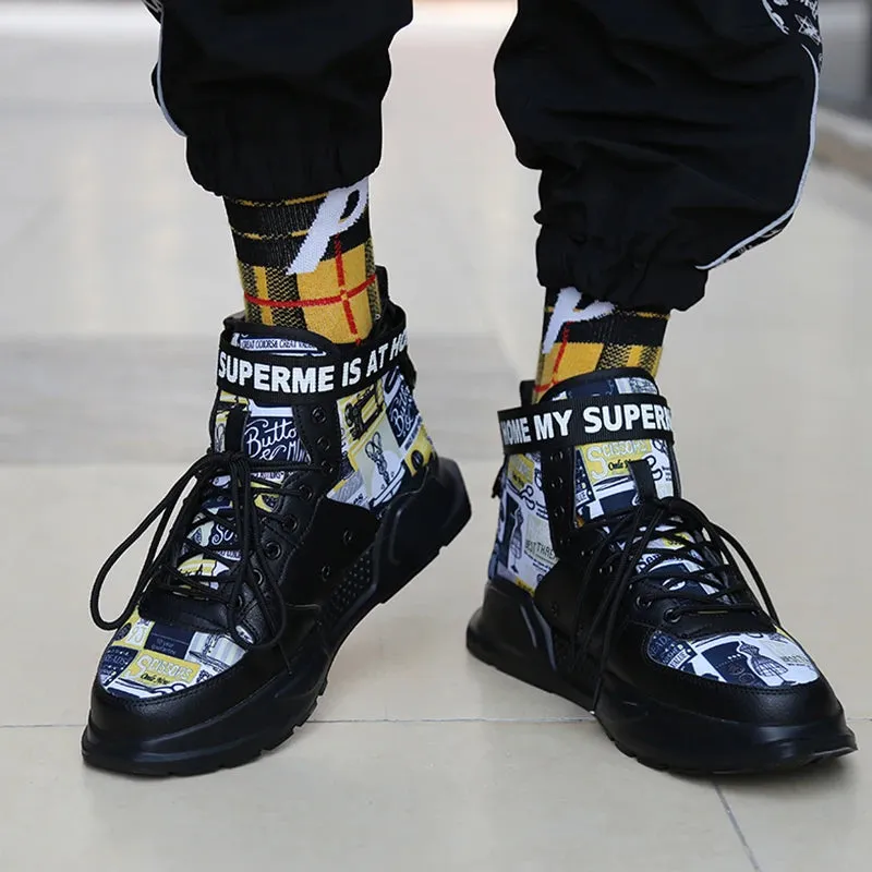 Men's High Top Couple Shoes