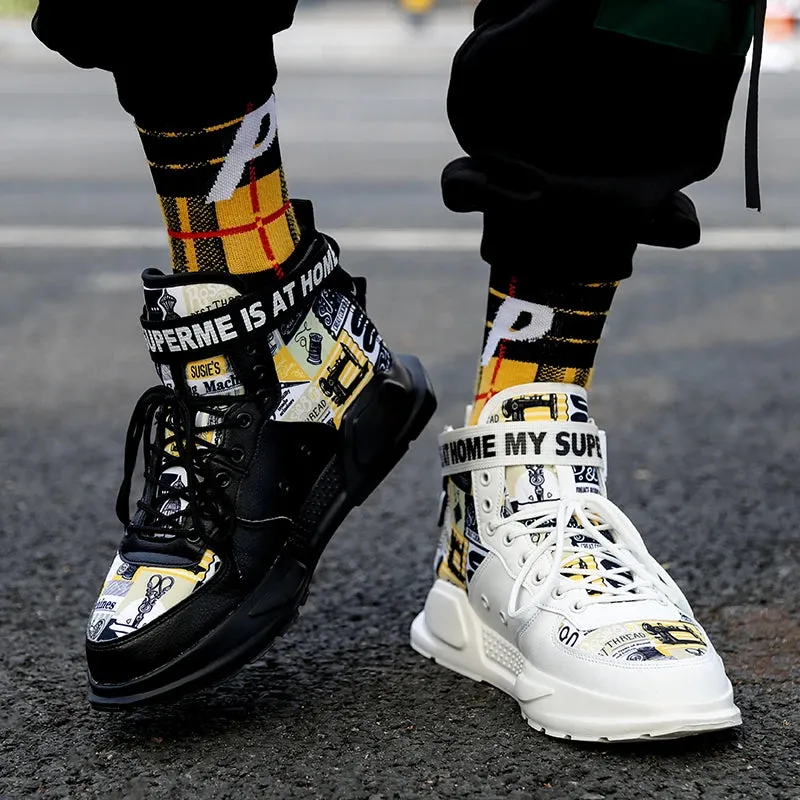 Men's High Top Couple Shoes