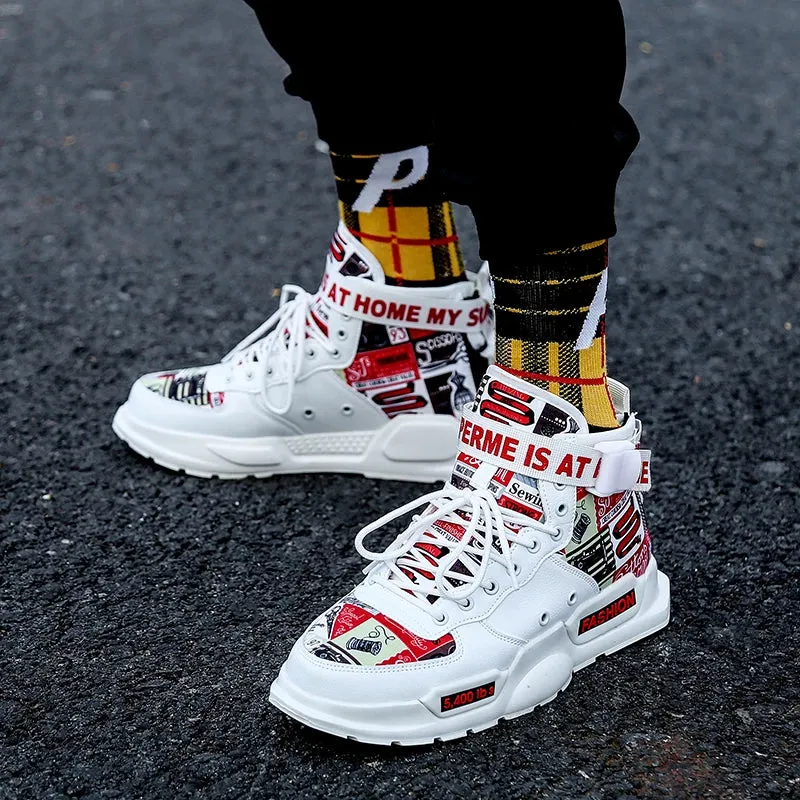 Men's High Top Couple Shoes
