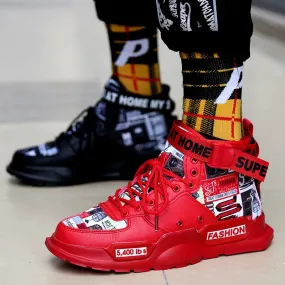 Men's High Top Couple Shoes