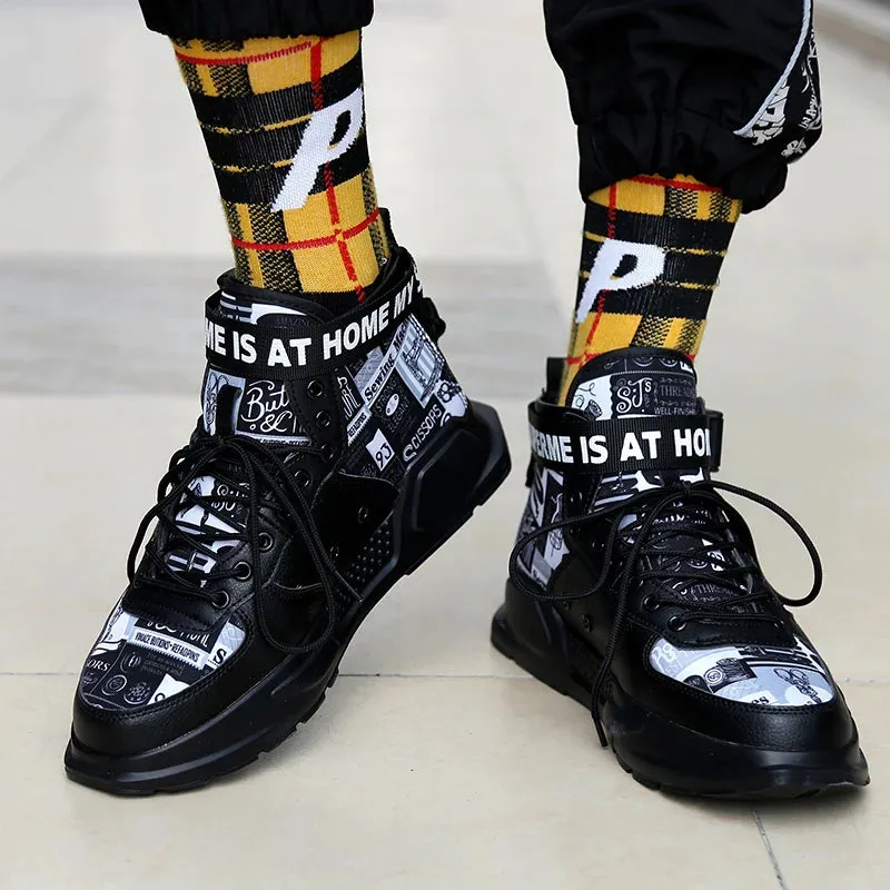 Men's High Top Couple Shoes
