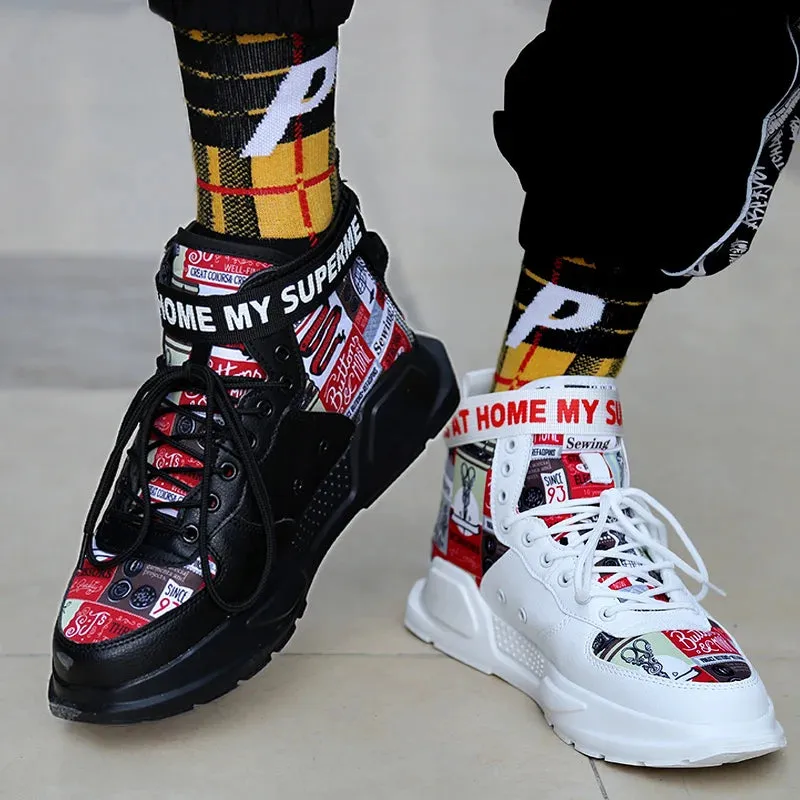 Men's High Top Couple Shoes