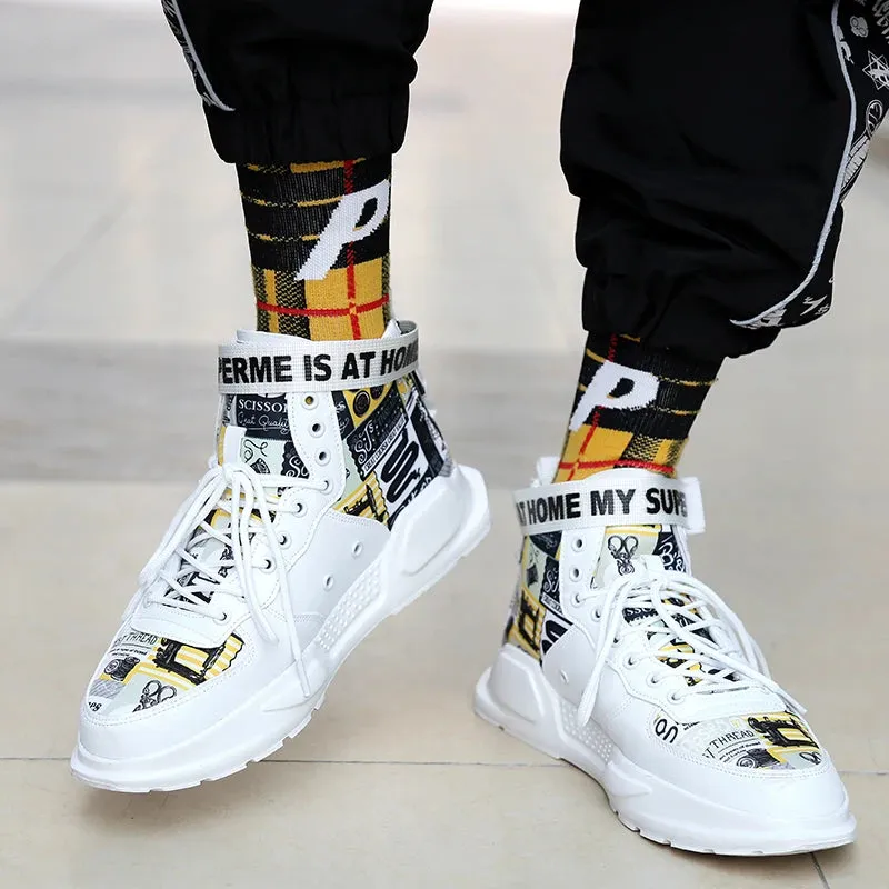 Men's High Top Couple Shoes