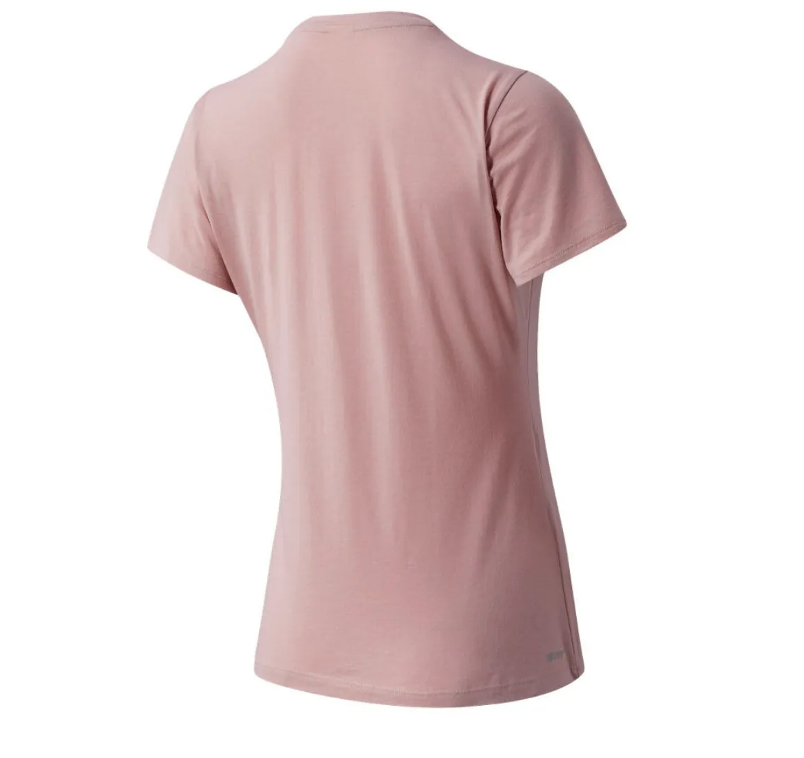 New Balance Relentless Crew Women's Running T'Shirt Saturn Pink