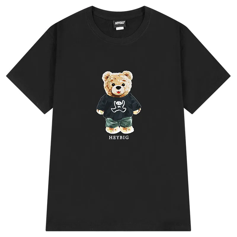 Original Design Oversize Cartoon Bear T-shirt