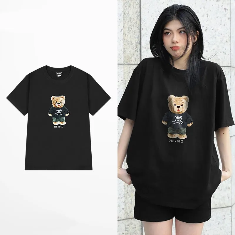 Original Design Oversize Cartoon Bear T-shirt
