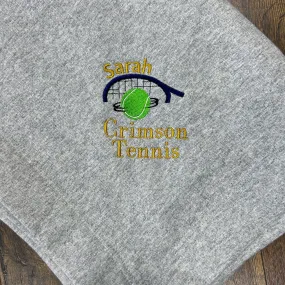 Personalized Tennis Team Stadium Blanket