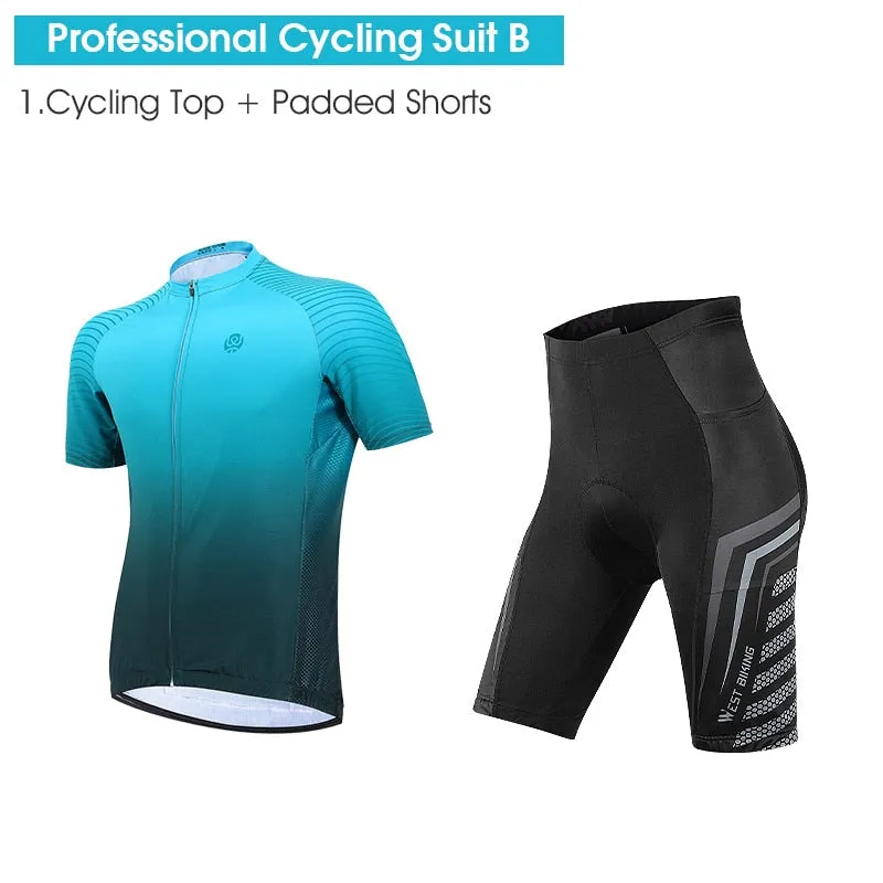 Professional Cycling Set MTB Bike Clothing Racing Bicycle Clothes Uniform Summer Quick-dry Cycling Jersey Set