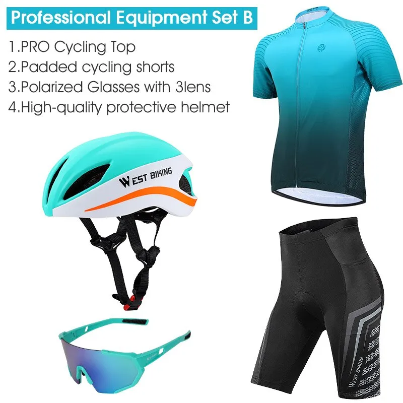 Professional Cycling Set MTB Bike Clothing Racing Bicycle Clothes Uniform Summer Quick-dry Cycling Jersey Set