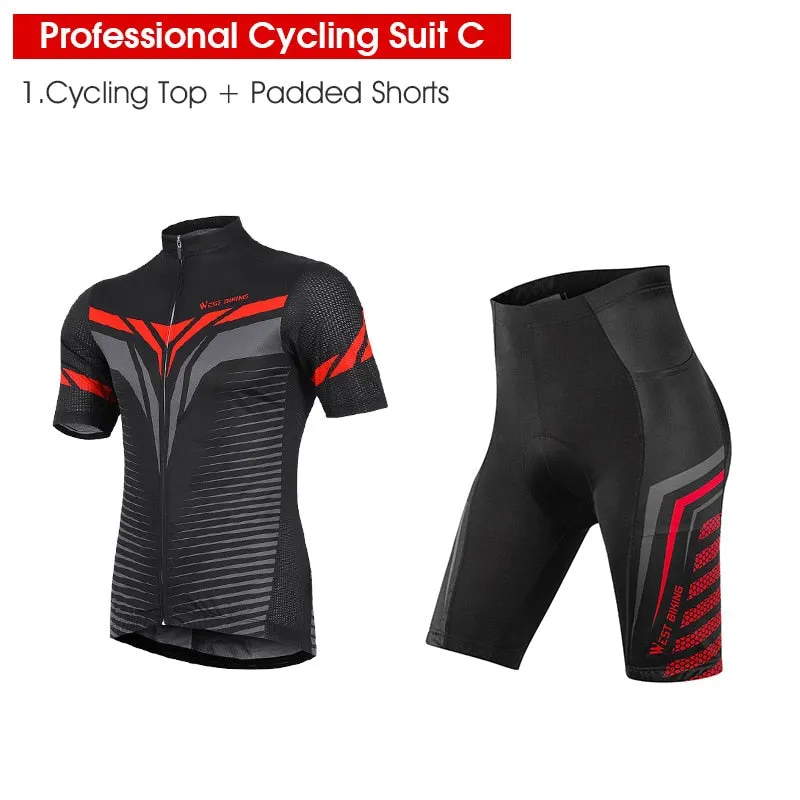 Professional Cycling Set MTB Bike Clothing Racing Bicycle Clothes Uniform Summer Quick-dry Cycling Jersey Set