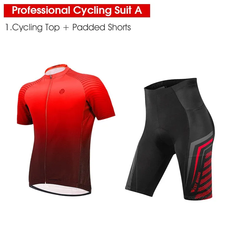 Professional Cycling Set MTB Bike Clothing Racing Bicycle Clothes Uniform Summer Quick-dry Cycling Jersey Set