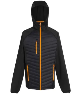 Regatta Navigate Hybrid Jacket | Black/Orange Pop