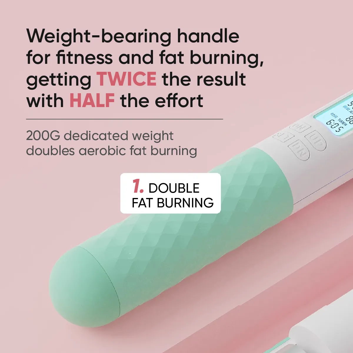 Ultimate Sup Digital Wireless Jumping Rope,  Intelligent Counting, Timing, Anti Slip, Exercise Skipping Rope For Fitness