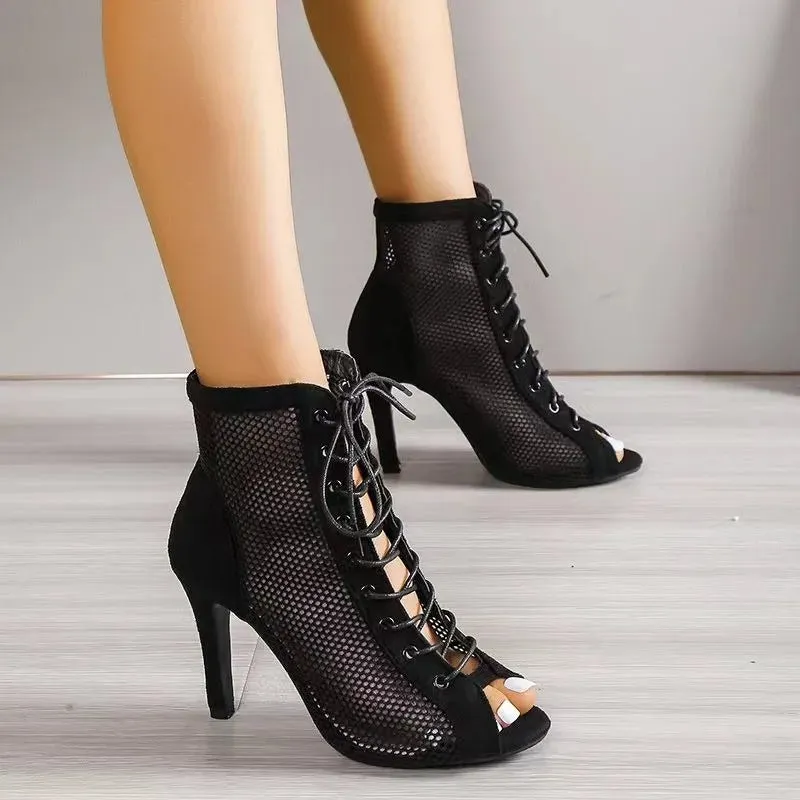 Women High Top Cutout Shoes