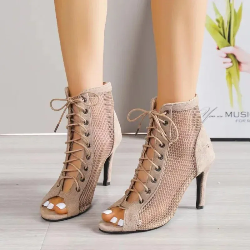 Women High Top Cutout Shoes